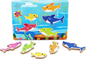 Pinkfong Baby Shark Puzzle a Incastro In Legno