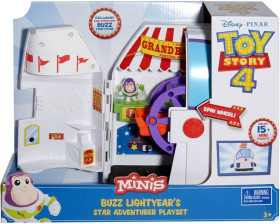 Toy Story - Minis Disney Pixar Buzz Lightyear Star Adventurer, Playset Astronave 2-in-1 Trasformabile, per Bambini da 3+ Anni, GCY87