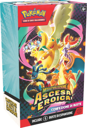 Pokemon Bundle 6 Bustine Ascesa Eroica Sigillato