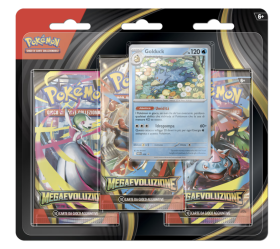 blister Megaevoluzione 3 Bustine +1 carta promozionale Golduck (IT)